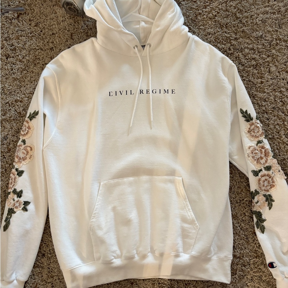 Civil Regime White Hoodie
